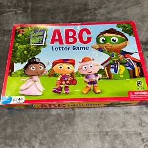 University Games Super Why ABC Letter Board Game, 2009, *Complete*